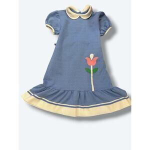 Florence Eisman Neiman Marcus Tulip Dress Peter Pan Collar 6x